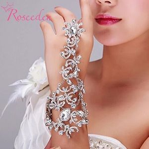 wedding Bracelets with finger  Luxury rhinestone